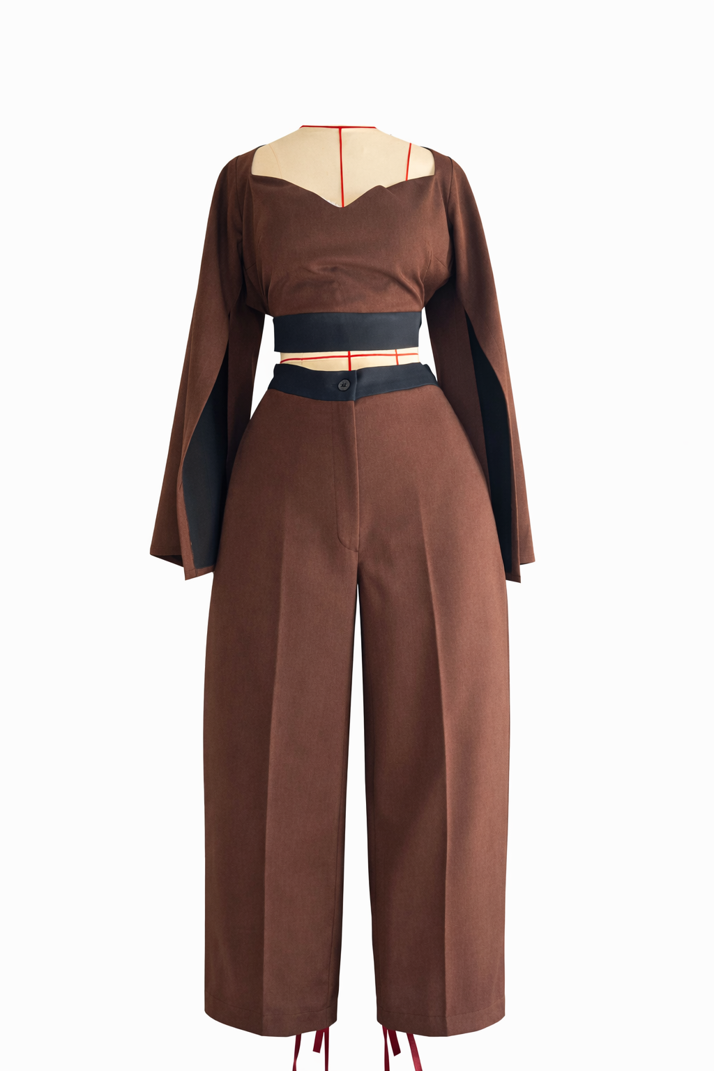 Brown & Burgundy 4 piece