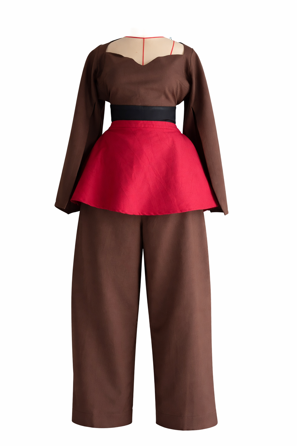 Brown & Burgundy 4 piece