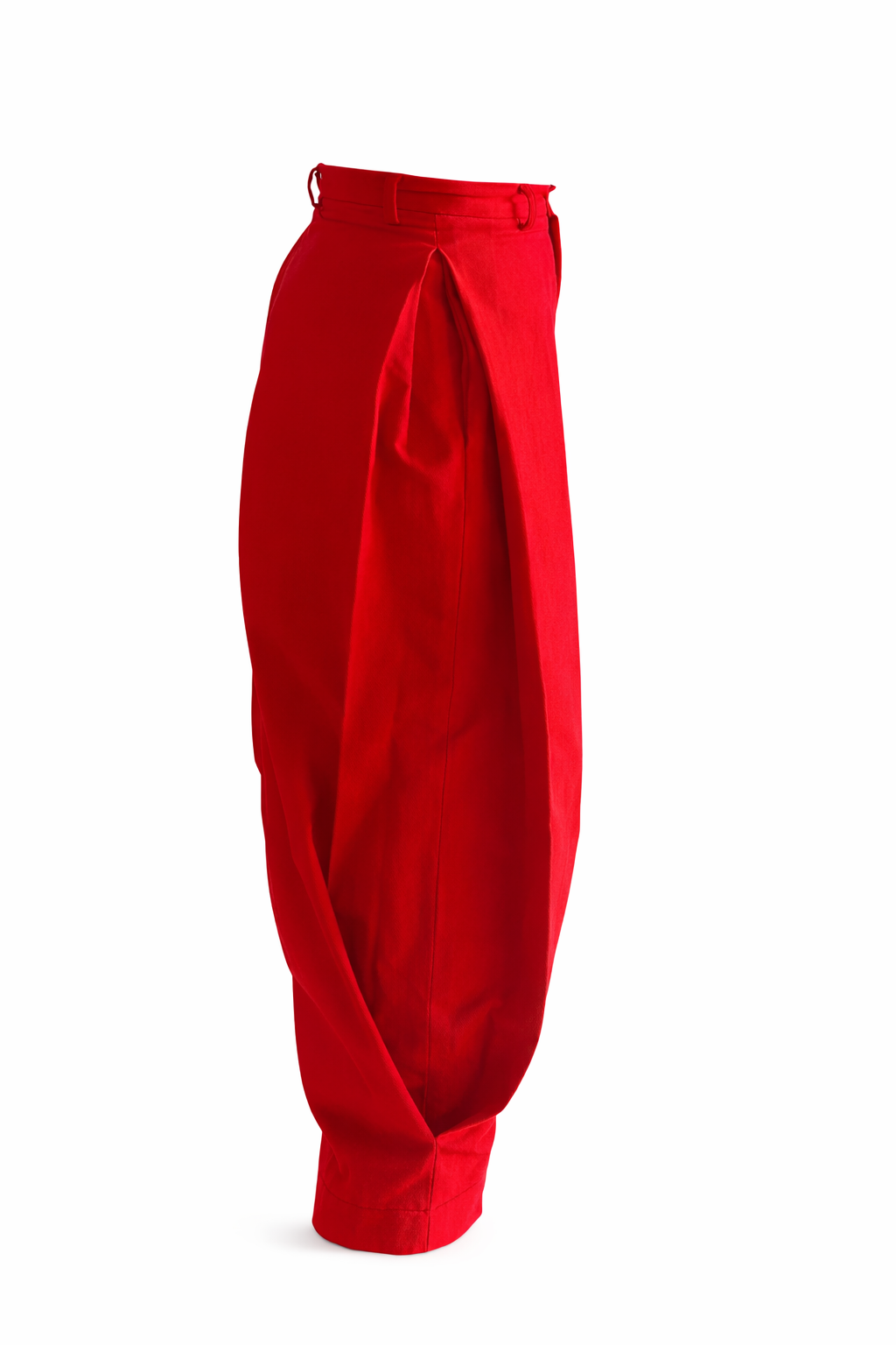 Drop waist wide pants X puff sleeves