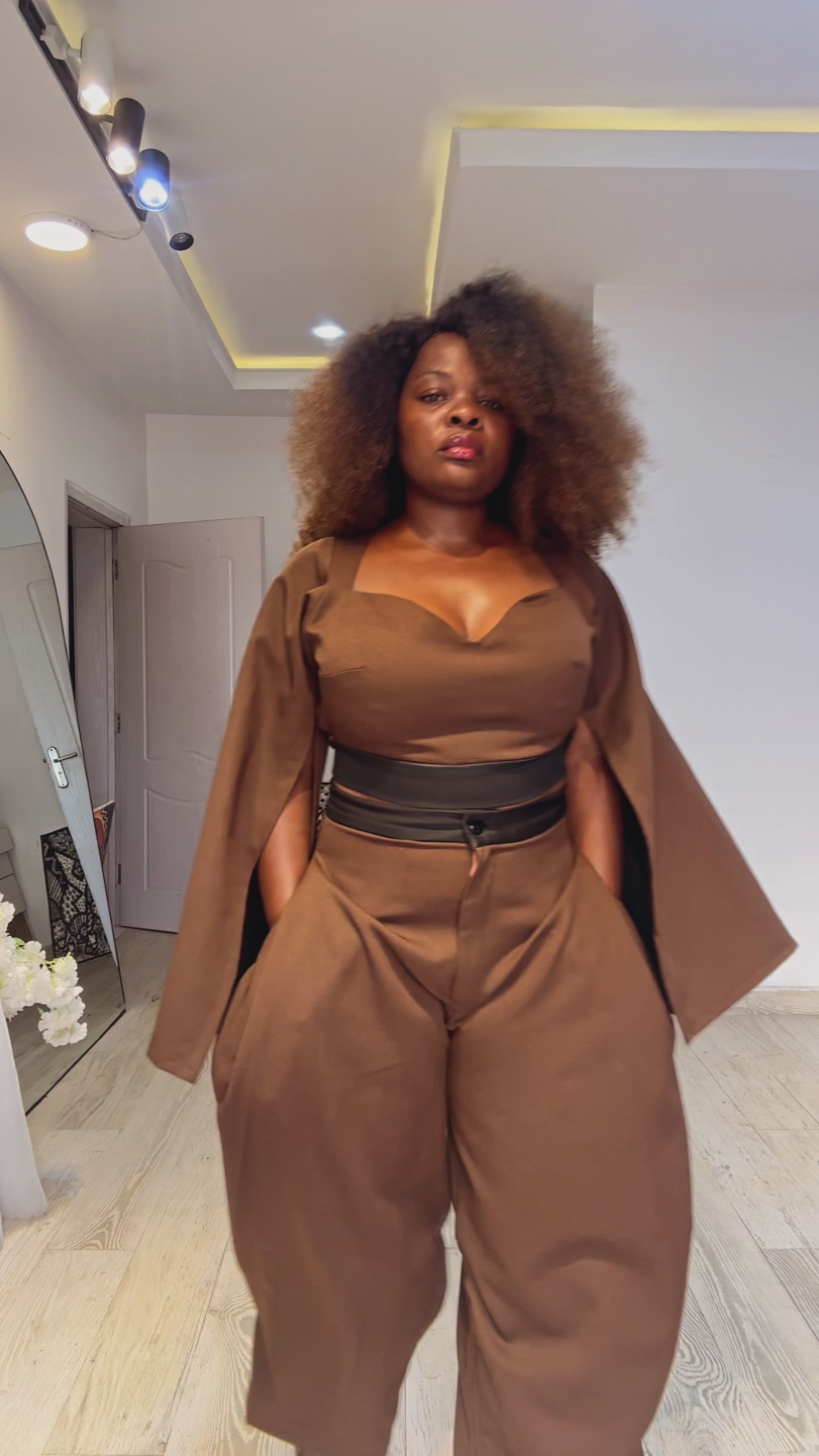 Brown & Burgundy 4 piece